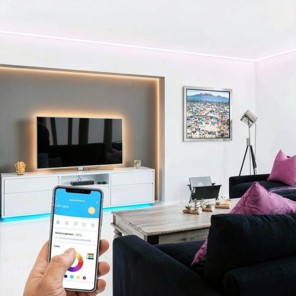 DAYBETTER LED Strip Lights Bluetooth App Remote Control-3