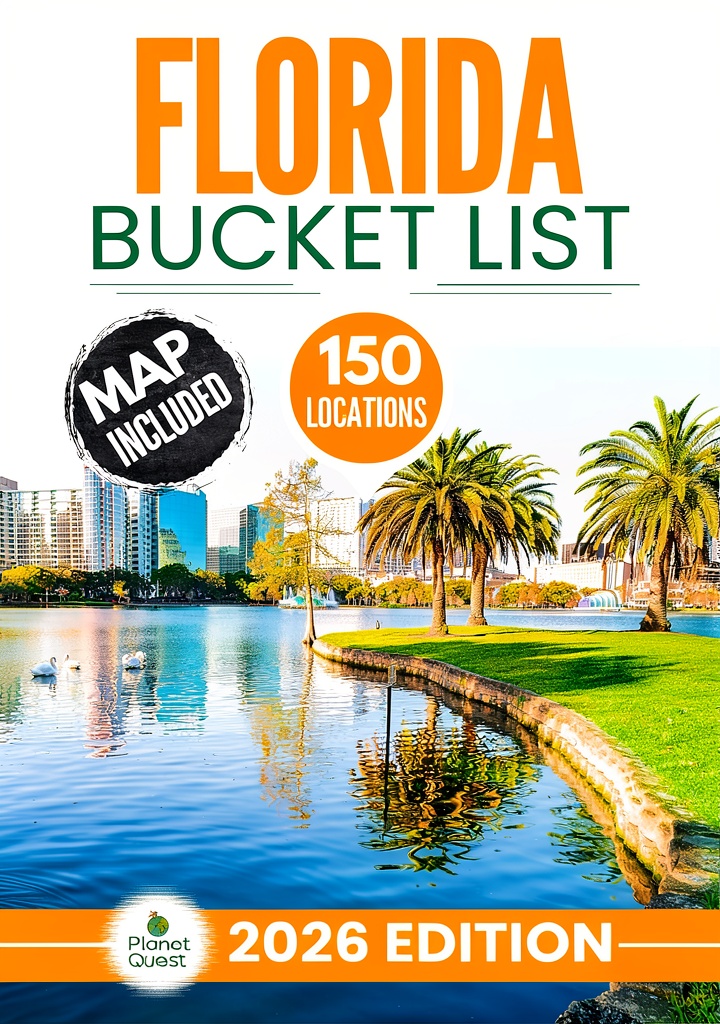 'Planet Quest Florida Travel Guide displayed on a Kindle device'
