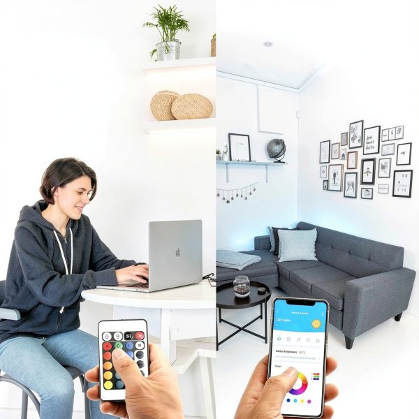 DAYBETTER LED Strip Lights Bluetooth App Remote Control-1