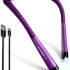 Glocusent LED Reading Light Adjustable Brightness Hands Free-6