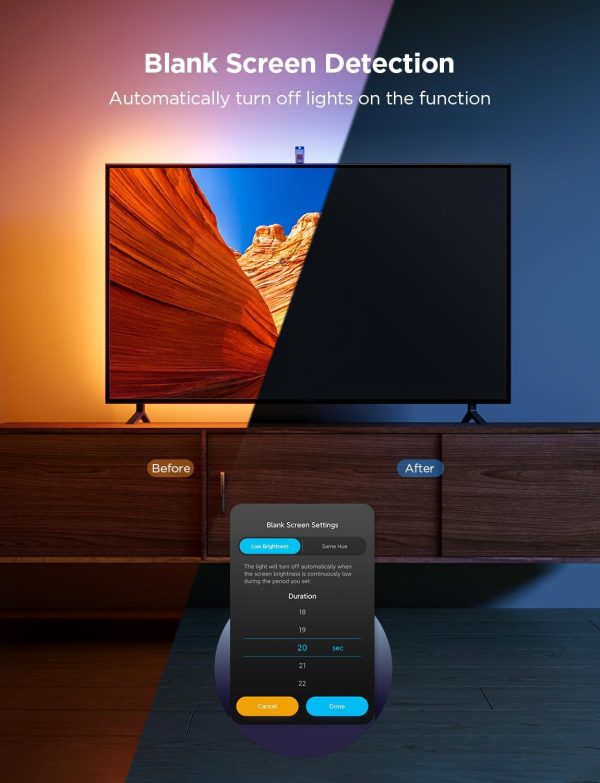 Govee TV LED Strip Lights App Voice Control Multicolor-5