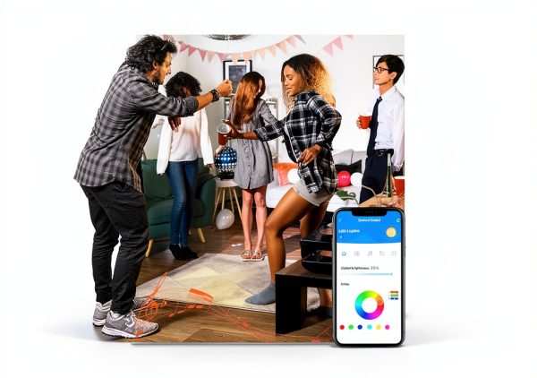 DAYBETTER LED Strip Lights Bluetooth App Remote Control-2