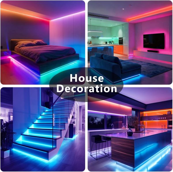 DAYBETTER LED Strip Lights Smart App Control Multicolor-5