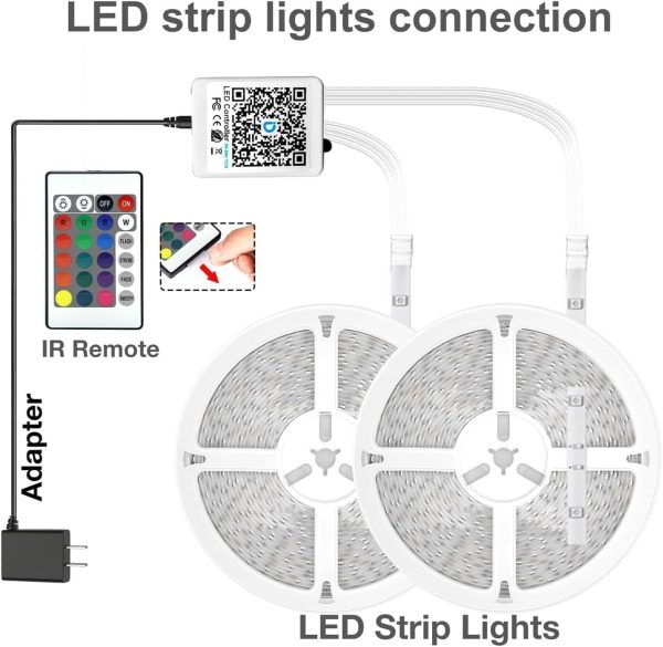 DAYBETTER LED Strip Lights Smart App Control Multicolor-6