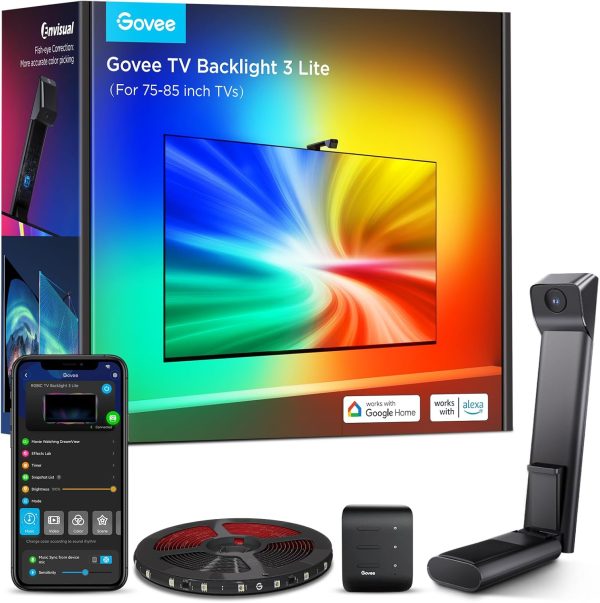 Govee TV LED Strip Lights App Voice Control Multicolor-0