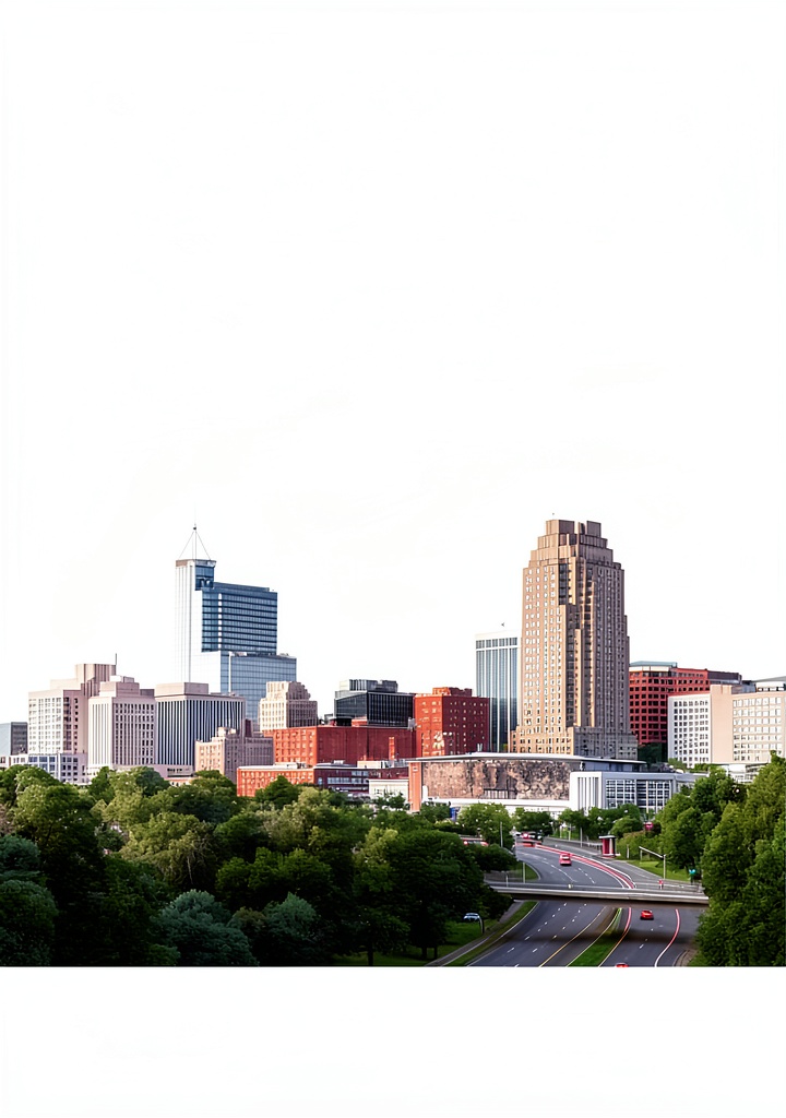 Raleigh travel book cover showcasing North Carolina landmarks