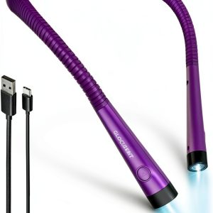 Glocusent LED Reading Light Adjustable Brightness Hands Free-0