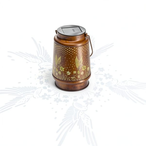 DIBIEECN Solar Lantern Garden Decor Hummingbird Butterfly-0