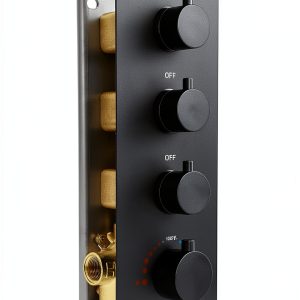 HOMEDEC Brass 3‑Way Shower Diverter Thermostat-0