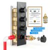 HOMEDEC Brass 3‑Way Shower Diverter Thermostat-2