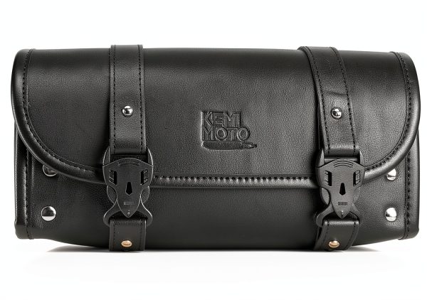 Motorcycle Fork Bag KEMIMOTO Leather Front Mount-0