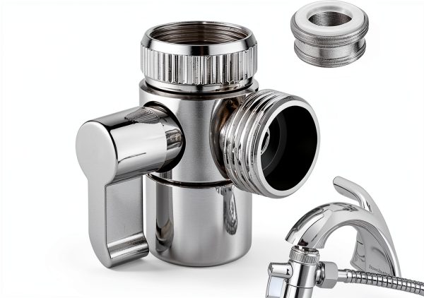Shower Diverter Valve homfanseec Zinc Alloy 3 Way-8