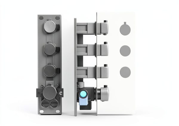 HOMEDEC Brass 3‑Way Shower Diverter Thermostat-4