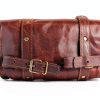 Leather Motorcycle Saddle Bag vintage crafts Brown-6