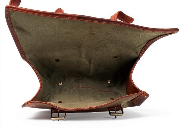 Leather Motorcycle Saddle Bag vintage crafts Brown-3