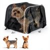 KEMIMOTO Motorcycle Pet Carrier Dual‑Use Dog Bag Expandable Mesh 201BK-1