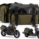 DesirePath Canvas Leather Motorcycle Saddlebag Large-0