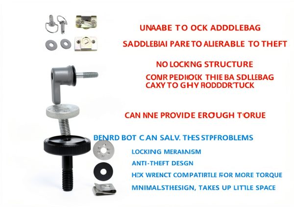 Saddlebag Security Kit Fenrir Frame Mount for Harley Touring Black-1