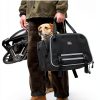 KEMIMOTO Motorcycle Pet Carrier Dual‑Use Dog Bag Expandable Mesh 201BK-6