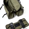 DesirePath Canvas Leather Motorcycle Saddlebag Large-2