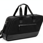Motorcycle Saddlebag Insert HODRANT Black Leather/Nylon Orange Lining-0
