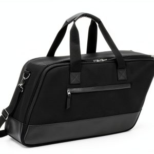 Motorcycle Saddlebag Insert HODRANT Black Leather/Nylon Orange Lining-0
