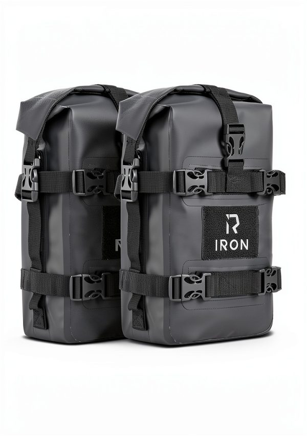 RIDEIRON Motorcycle Tail Bag 5L Waterproof Front Bumper MB8006 Black-7