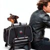 KEMIMOTO Motorcycle Pet Carrier Dual‑Use Dog Bag Expandable Mesh 201BK-3