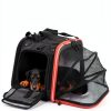 KEMIMOTO Motorcycle Pet Carrier Dual‑Use Dog Bag Expandable Mesh 201BK-2
