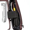 KEMIMOTO Motorcycle Saddlebag Lid Organizer Black Nylon Portable-1