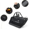 Motorcycle Saddlebag Insert HODRANT Black Leather/Nylon Orange Lining-4
