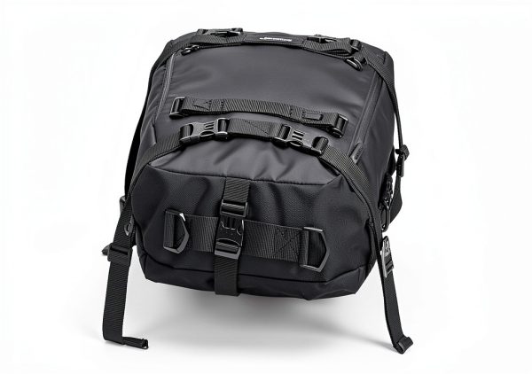 Motorcycle Saddle Bag Rhinowalk 20L Black Waterproof Modular Pannier-0