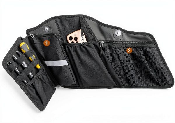 HODRANT Motorcycle Saddlebag Organizer Side Storage Bag Hd04901-3