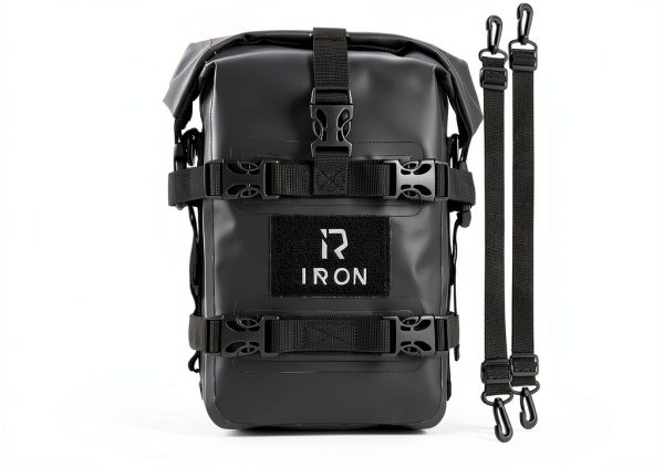 RIDEIRON Motorcycle Tail Bag 5L Waterproof Front Bumper MB8006 Black-0