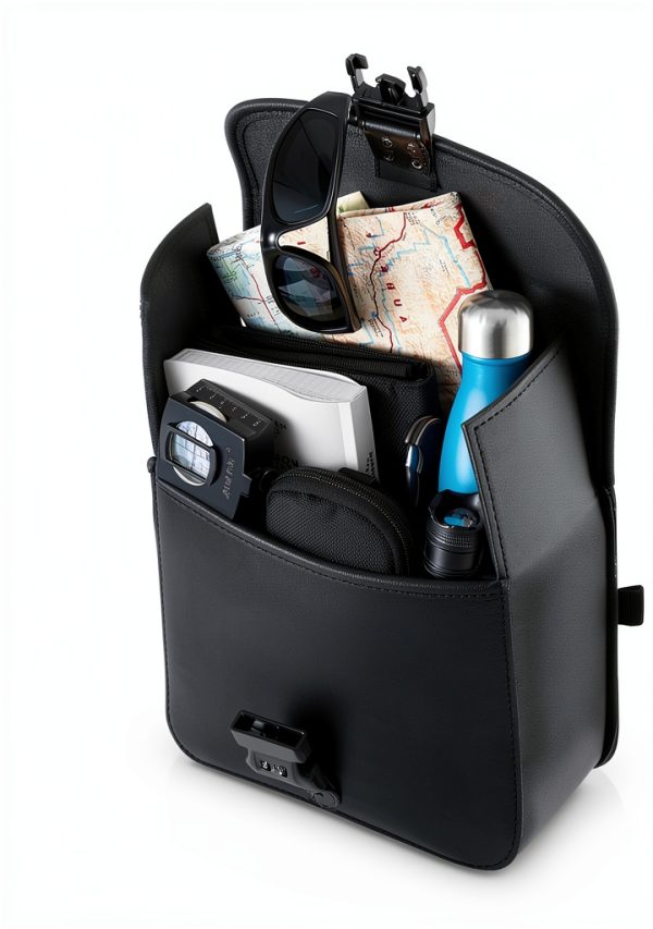 Motorcycle Saddlebags Nomad Leather 15L Waterproof Universal Fit-3
