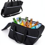 Leakproof Motorcycle Saddlebag Cooler Bag, Insulated Saddle Bag Insert Cooler Compatible with Harley Davidson 1993-2022 Touring Hard Saddlebag, Waterproof Motorcycle Beverage Cooler Bag, 1 Bag-0