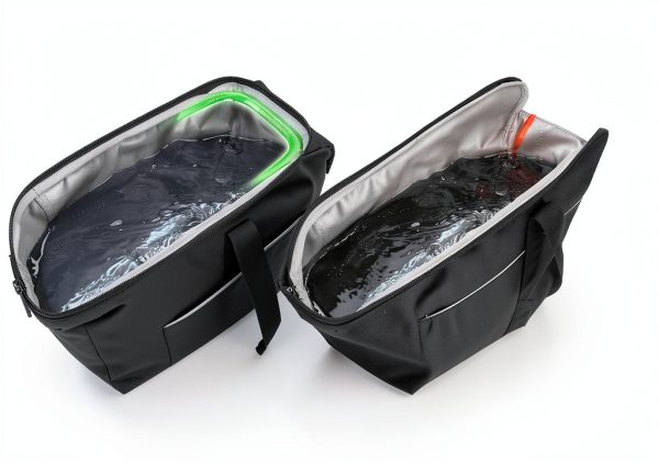 Leakproof Motorcycle Saddlebag Cooler Bag, Insulated Saddle Bag Insert Cooler Compatible with Harley Davidson 1993-2022 Touring Hard Saddlebag, Waterproof Motorcycle Beverage Cooler Bag, 1 Bag-3