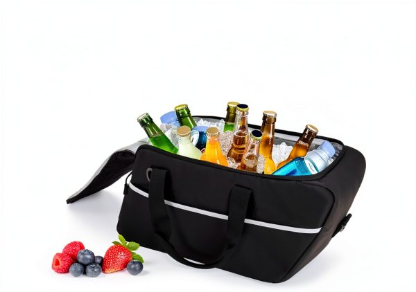 Leakproof Motorcycle Saddlebag Cooler Bag, Insulated Saddle Bag Insert Cooler Compatible with Harley Davidson 1993-2022 Touring Hard Saddlebag, Waterproof Motorcycle Beverage Cooler Bag, 1 Bag-6