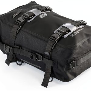 Rhinowalk Motorcycle Tail Bag, Travel Luggage Bags, Waterproof Rear Carrier, Motorcycle Rear Seat Bag Backpack, Rear Rack Trunk - Black 15L-0