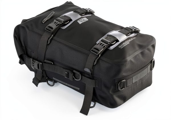 Rhinowalk Motorcycle Tail Bag, Travel Luggage Bags, Waterproof Rear Carrier, Motorcycle Rear Seat Bag Backpack, Rear Rack Trunk - Black 15L-0