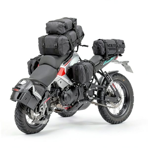 Rhinowalk Motorcycle Tail Bag, Travel Luggage Bags, Waterproof Rear Carrier, Motorcycle Rear Seat Bag Backpack, Rear Rack Trunk - Black 15L-3
